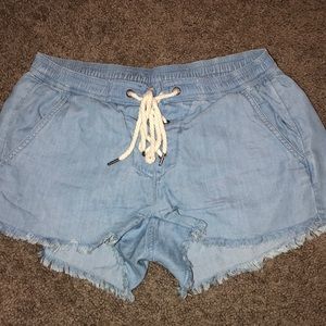 Aerie American Eagle tie shorts